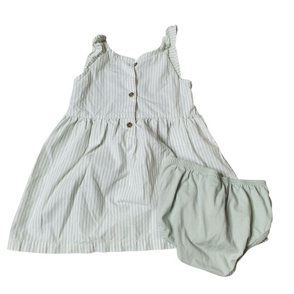 Infant Toddler Girl 24m 7 Piece Romper & Dress Spring Summer Clothing Bundle - Picture 4 of 11